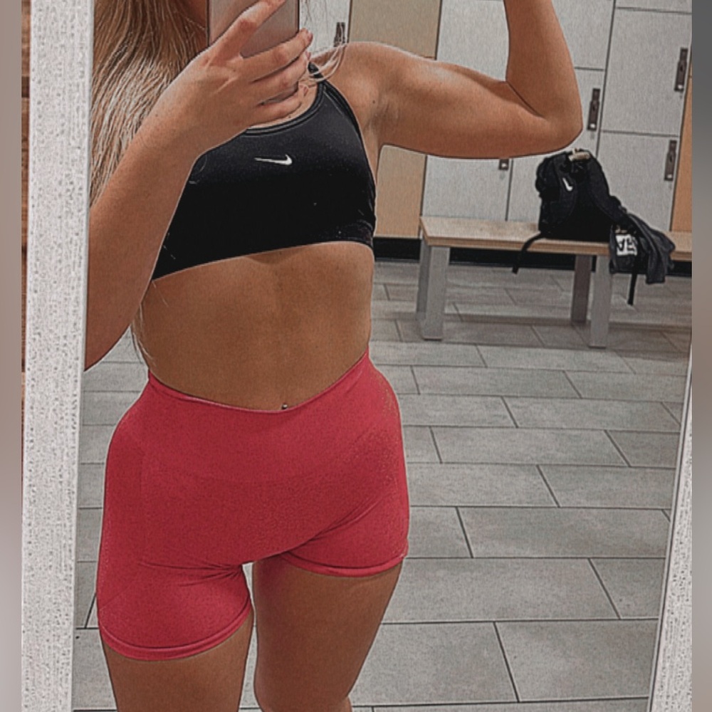 NVGTN Women's Vibrant Red Athletic Shorts